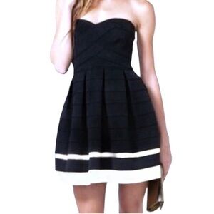 Sans Souci Cocktail Strapless Scuba Bandage Fit & Flare Mini Dress 💕